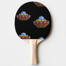 Pala De Ping Pong Flaufo en negro espacial