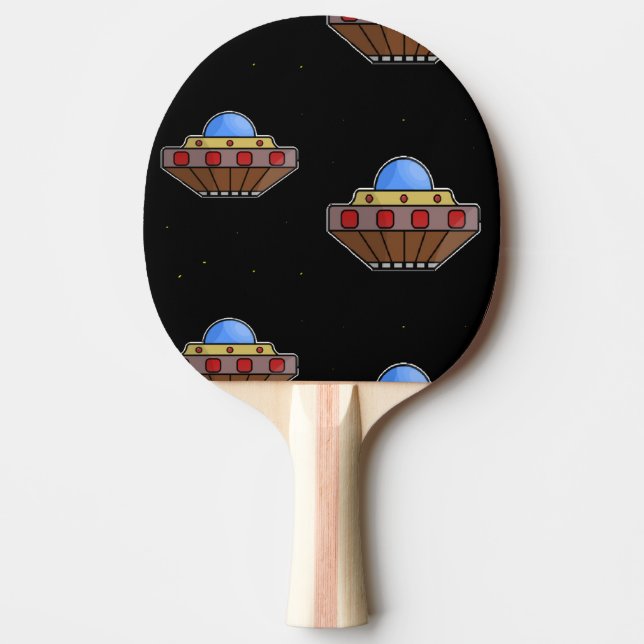 Pala De Ping Pong Flaufo en negro espacial (Anverso)