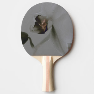 Pala De Ping Pong Flor artificial en tonos grises