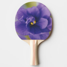 Pala De Ping Pong Flor azul floreciente de violeta Saintpaulia ampli