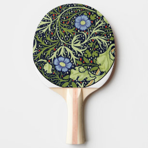 Pala De Ping Pong Flor de antigüedades de William Morris Seaweed