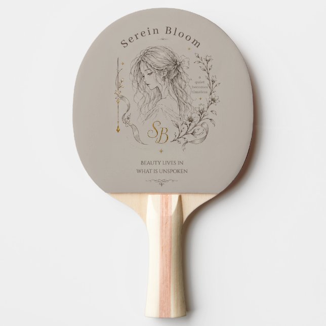 Pala De Ping Pong Flor de Serenidad (Anverso)