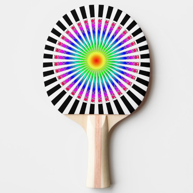 Pala De Ping Pong Flor hipnótica (Anverso)