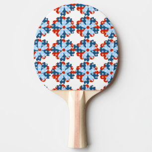 Pala De Ping Pong Flor Patriótica Divertida Flor