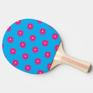 Pala De Ping Pong Flor rosa de verano