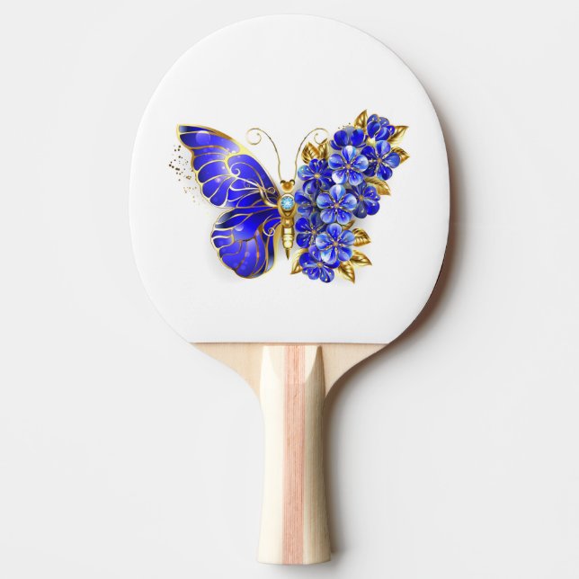 Pala De Ping Pong Flor Sapphire Mariposa (Anverso)