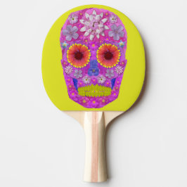 Pala De Ping Pong Flor Skull 2