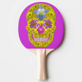 Pala De Ping Pong Flor Skull 3