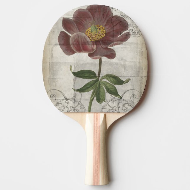 Pala De Ping Pong Floral francesa I (Anverso)