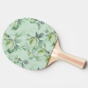 Pala De Ping Pong Floral Vintage Hermoso