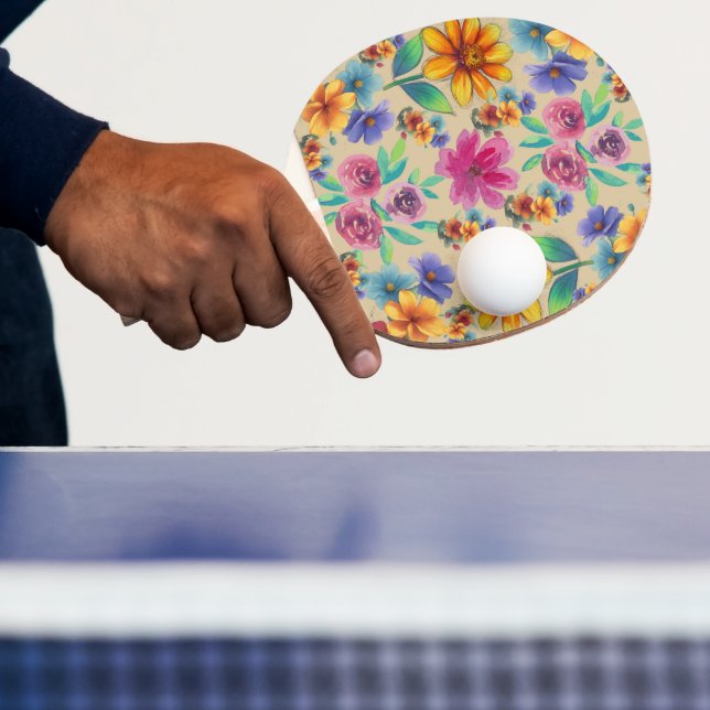 Pala De Ping Pong flores (in situ)