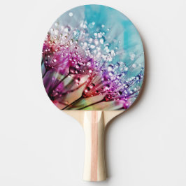 Pala De Ping Pong Flores de espectro arcoiris