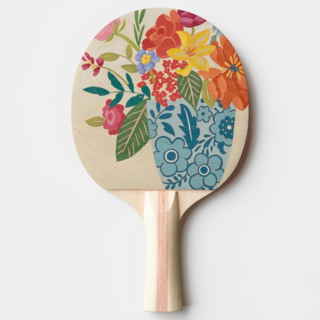 Pala De Ping Pong Flores de primavera I (Anverso)