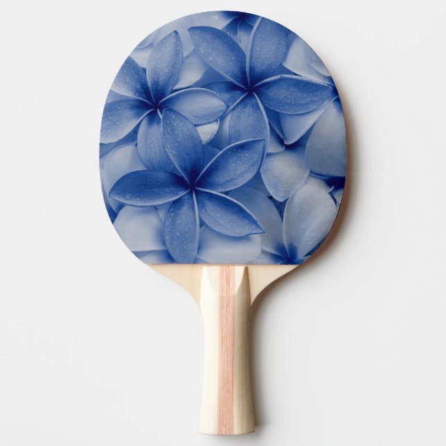 Pala De Ping Pong Flores de zafiro y Azure (Anverso)