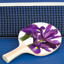 Pala De Ping Pong Flores elegantes holandesas de sensación púrpura I