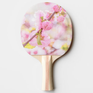 Pala De Ping Pong Flores rosadas sakura - Flor japonesa de cerezo