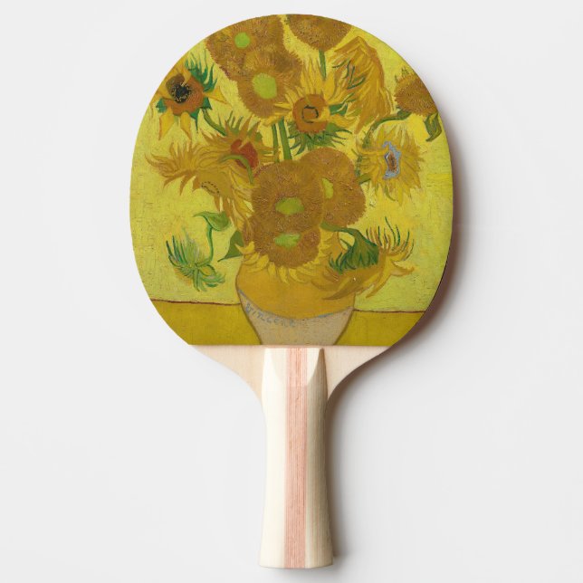 Pala De Ping Pong Flores solares (serie) Vincent van Gogh (Anverso)