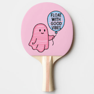 Pala De Ping Pong Flota con buenos vibraciones diseño lindo boo