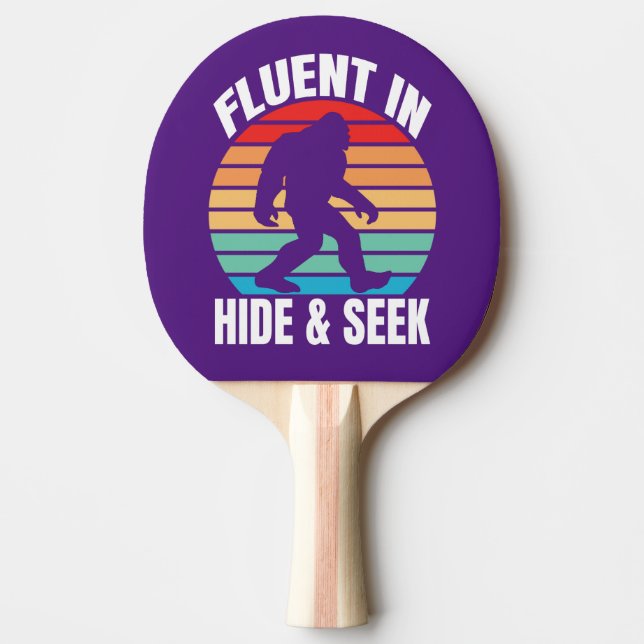Pala De Ping Pong Fluent in hide y Seek divertidos (Anverso)