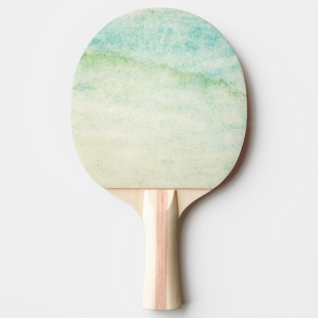 Pala De Ping Pong Fondo abstracto de la acuarela (Anverso)