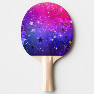 Pala De Ping Pong Fondo azul rosa brillante