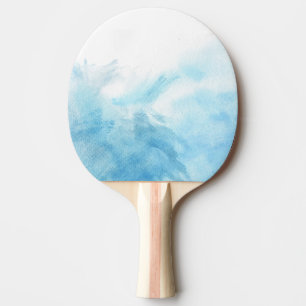 Pala De Ping Pong fondo colorido de la acuarela para su
