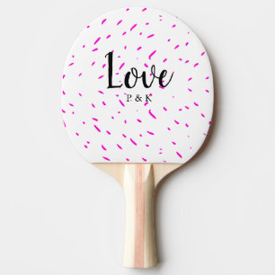 Pala De Ping Pong Fondo de amor abstracto rosa minimalista simple no