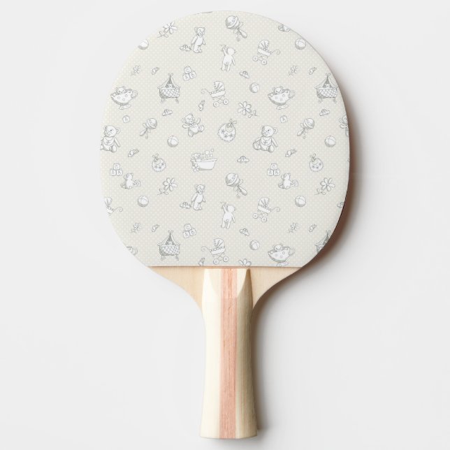 Pala De Ping Pong Fondo del bebé (Anverso)