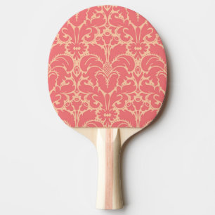 Pala De Ping Pong Fondo del damasco de estilo barroco