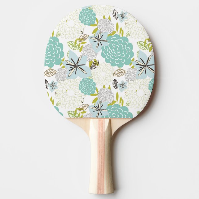 Pala De Ping Pong Fondo floral 5 (Anverso)