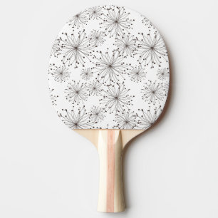 Pala De Ping Pong Fondo floral retro