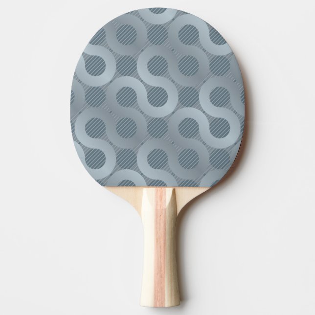 Pala De Ping Pong Fondo gris abstracto del flujo (Anverso)
