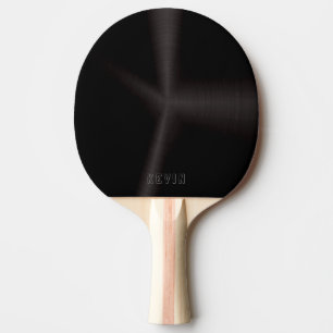 Pala De Ping Pong Fondo metálico negro brillante