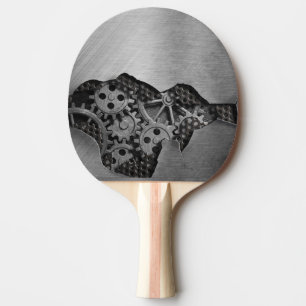 Pala De Ping Pong Fondo metalizado con daño mecánico
