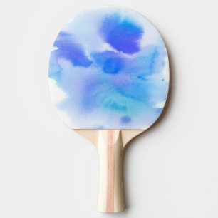 Pala De Ping Pong Fondo pintado a mano de la acuarela abstracta
