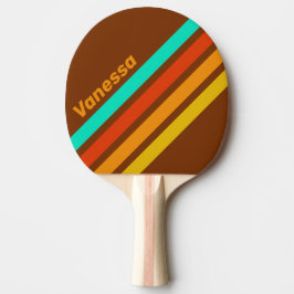Pala De Ping Pong Forest Floor Fog Angled Striping with Name