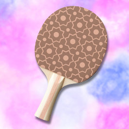 Pala De Ping Pong Forma geométrica moderna Mocha Mousse Dusty Rosa