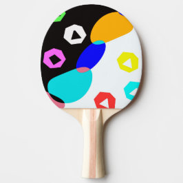Pala De Ping Pong Formas coloreadas