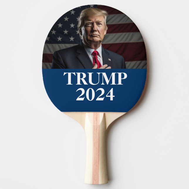 Pala De Ping Pong Foto de Donald Trump - Trump 2024 (Anverso)