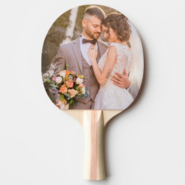 Pala De Ping Pong Foto de pareja Personalizado personalizada (Anverso)