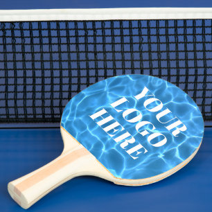 Pala De Ping Pong Foto de Piscina Azul Acuario para tu Logo