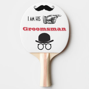Pala De Ping Pong Foto Groomsman Props Hipster Mustache Bebe