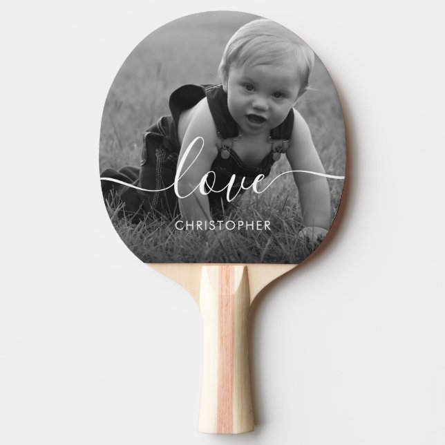 Pala De Ping Pong Foto personalizada (Anverso)