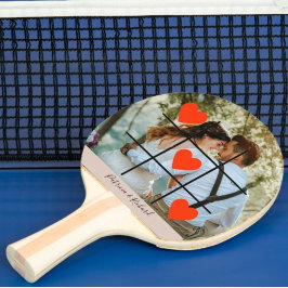 Pala De Ping Pong Foto personalizada de Valentine Love