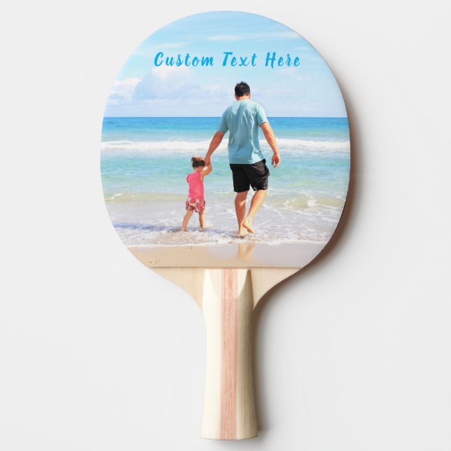 Pala De Ping Pong Foto personalizada Ping Pong Paddles Personalizado (Anverso)