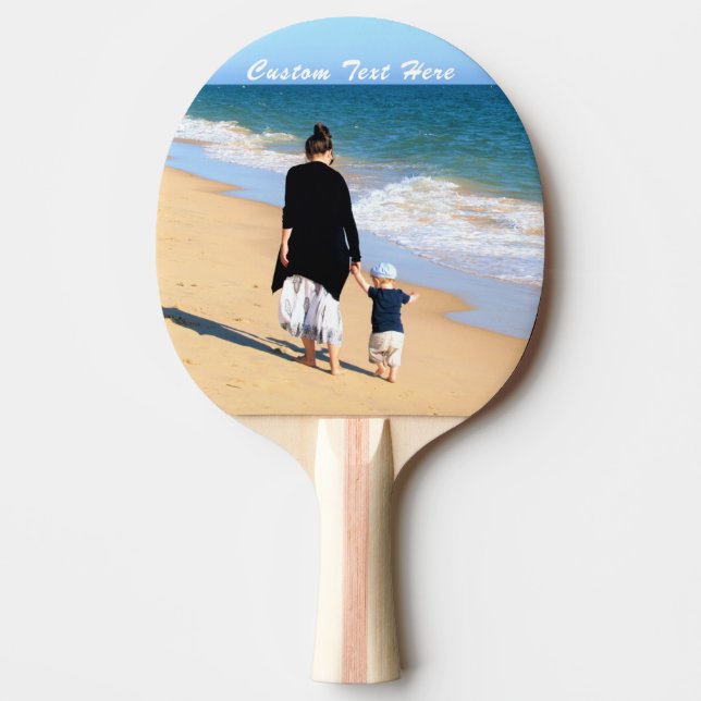 Pala De Ping Pong Foto personalizado Ping Pong Paddle Regale sus fot (Anverso)