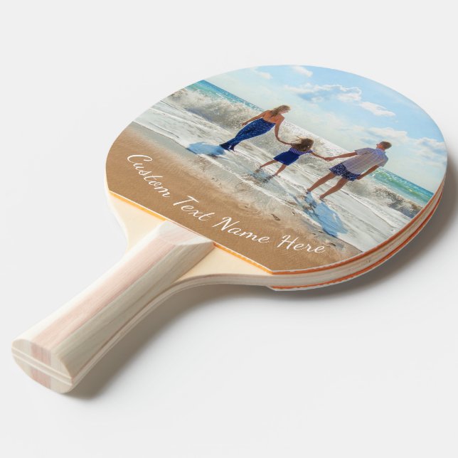 Pala De Ping Pong Foto personalizado Ping Pong Paddle Tus fotos y te (Ángulo frontal)