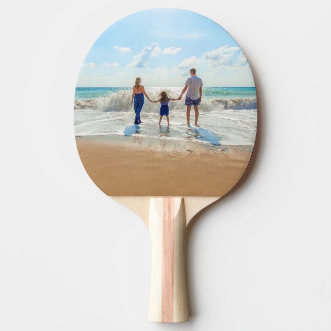 Pala De Ping Pong Foto personalizado Tu propio diseño Regalo persona (Anverso)