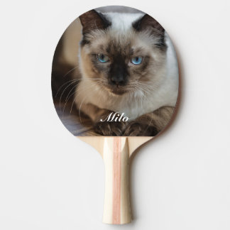 Pala De Ping Pong Foto y nombre de gato Ragdoll personalizados