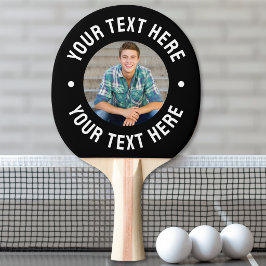 Pala De Ping Pong Foto y texto personalizados